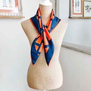 Vintage Red & Blue Neck Scarf